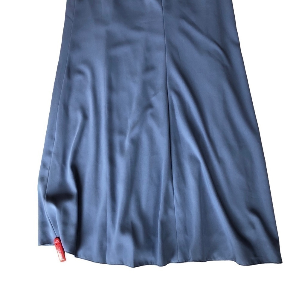 After Six Blue Larkspur One Shoulder Gown Size 14 - Picture 8 of 15